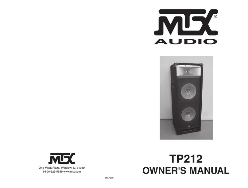 MTX TP212 owner's manual