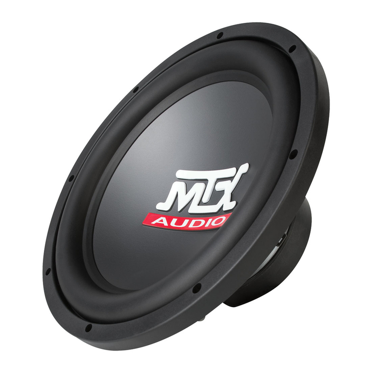 MTX RoadThunder RT12-44 User manual