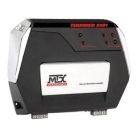 MTX Thunder TA High TA3401 owner's manual