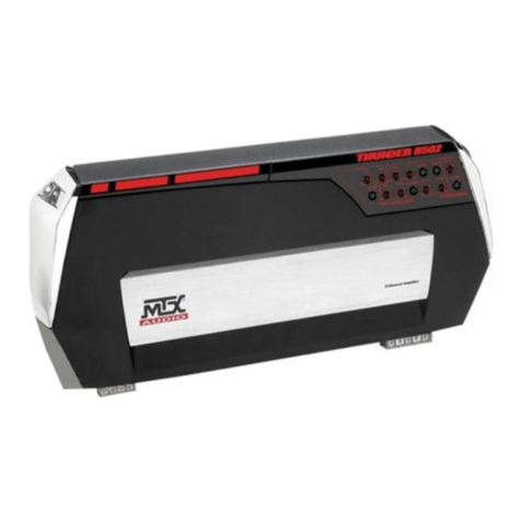 MTX Thunder TA8502 User manual MTX Thunder TA8502 User manual