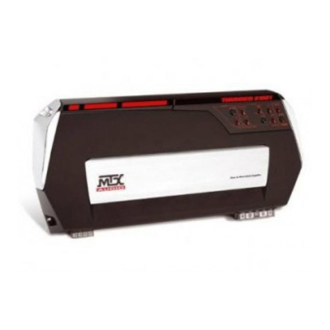 MTX Thunder TA81001 User manual MTX Thunder TA81001 User manual