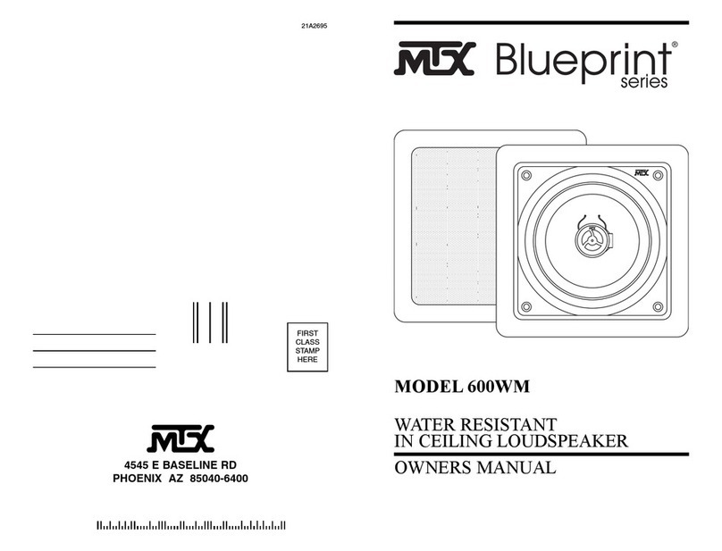 MTX Blueprint 600WM User manual