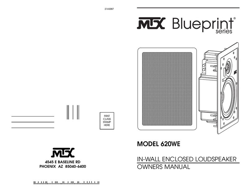 MTX Blueprint 620WE User manual