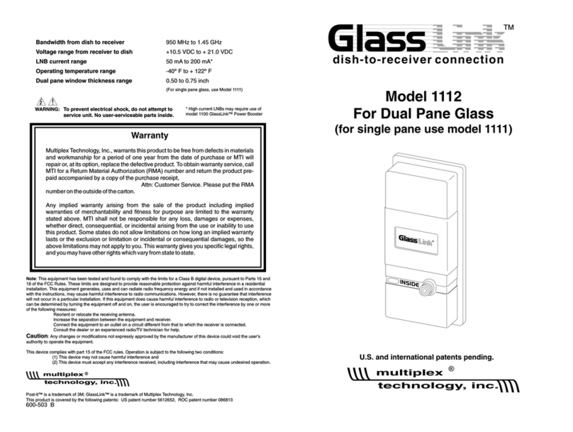 Multiplex GlassLink 1112 User manual