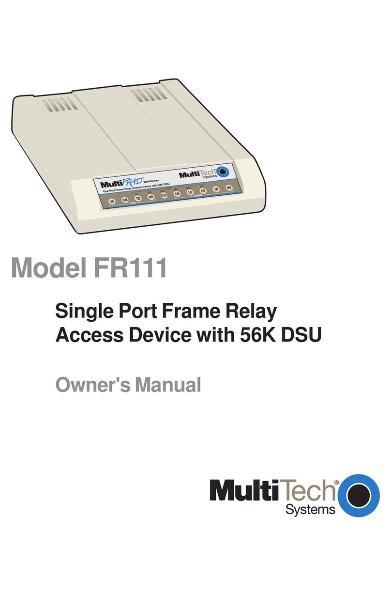 Multitech MultiFRAD FR111 User manual