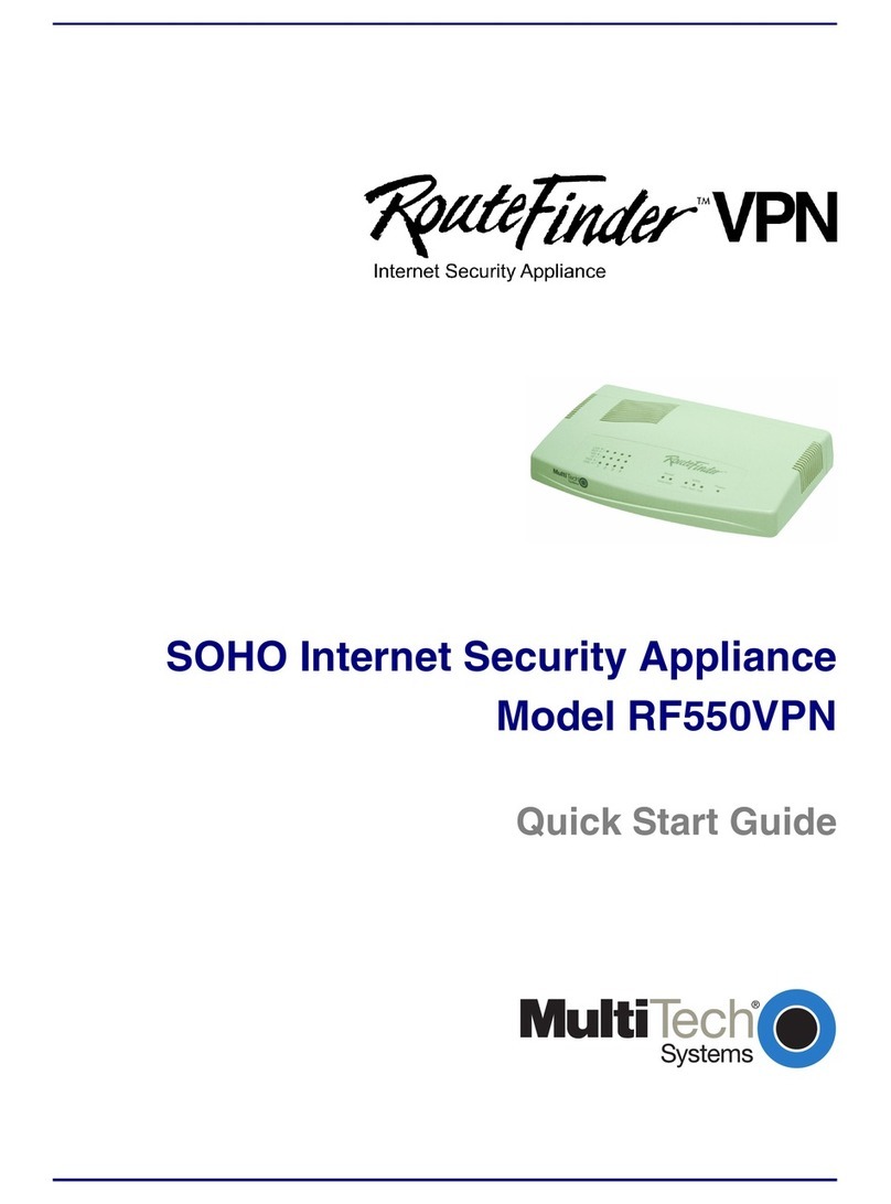 Multitech RouteFinder RF550VPN quick start guide