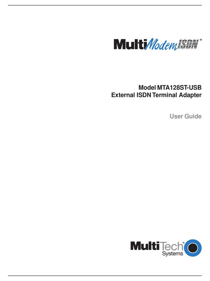 Multitech MultiModemISDN MTA128ST-USB user guide