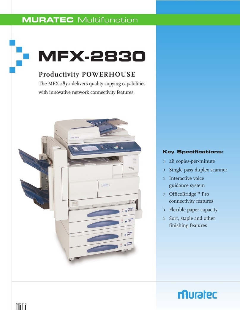 Muratec MFX-2830 User manual