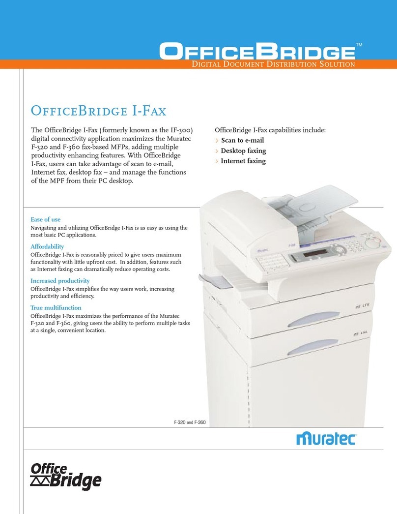 Muratec OfficeBridge I-Fax User manual