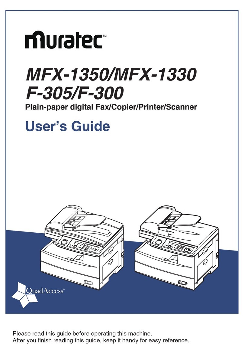 Muratec MFX-1350 User manual