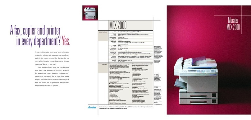 Muratec MFX-2000 Specifications