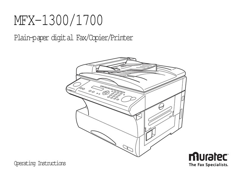 Muratec MFX-1300/1700 User manual