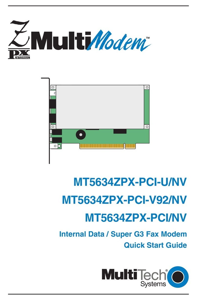 Multitech MultiModem MT5634ZPX-PCI-U-NV User manual Multitech MultiModem MT5634ZPX-PCI-U-NV User manual