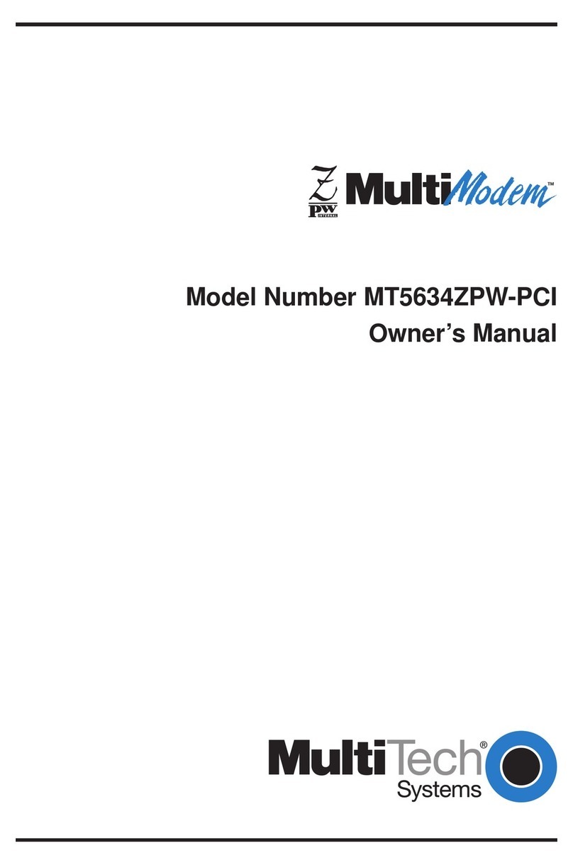 Multitech MultiModem MT5634ZPW-PCI owner's manual