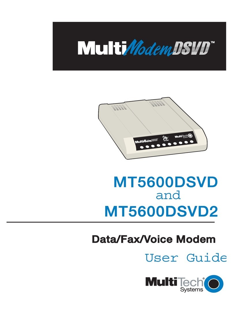 Multitech MultiModem MT5600DSDV2 User manual Multitech MultiModem MT5600DSDV2 User manual