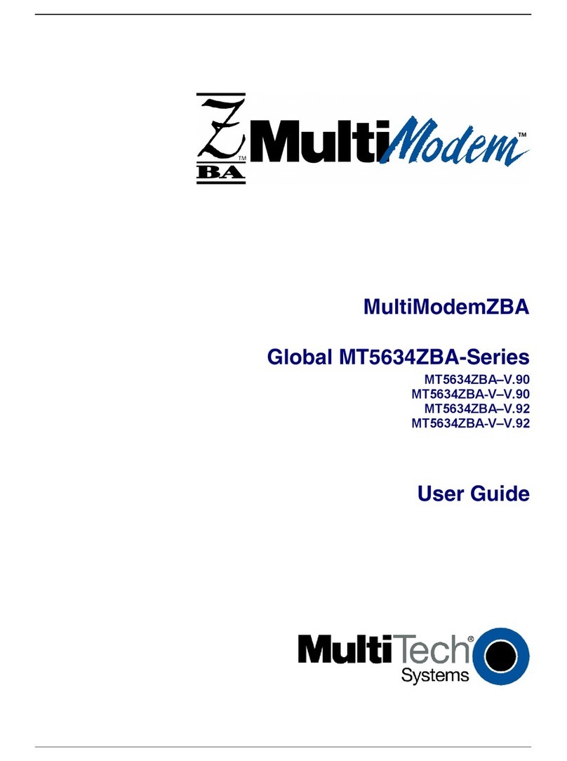 Multitech MultiModem MT5634ZBA-V.92 User manual