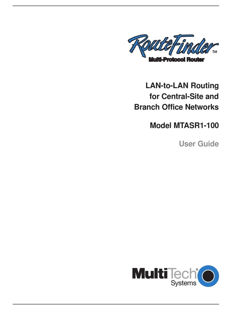 Multitech RouteFinder MTASR1-100 User manual