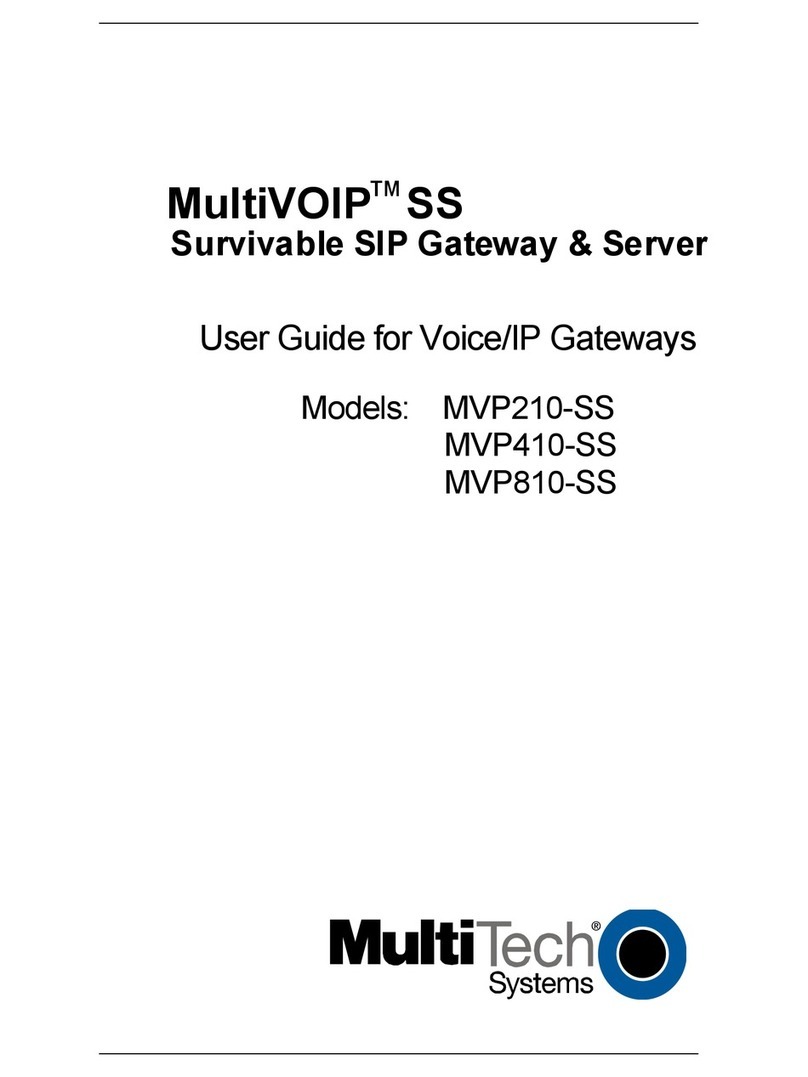 Multitech MultiVOIP MVP210-SS User manual