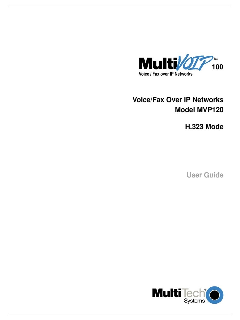 Multitech MultiVOIP MVP120 User manual