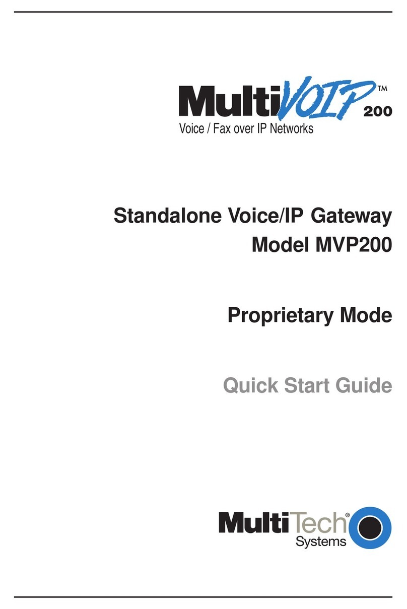 Multitech MultiVOIP MVP200 quick start guide