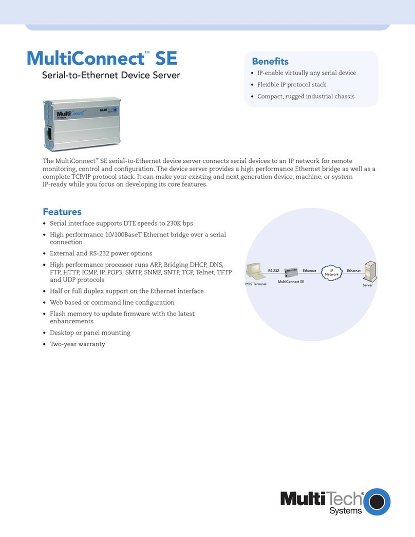 Multitech MultiConnect SE MTS2EA User manual
