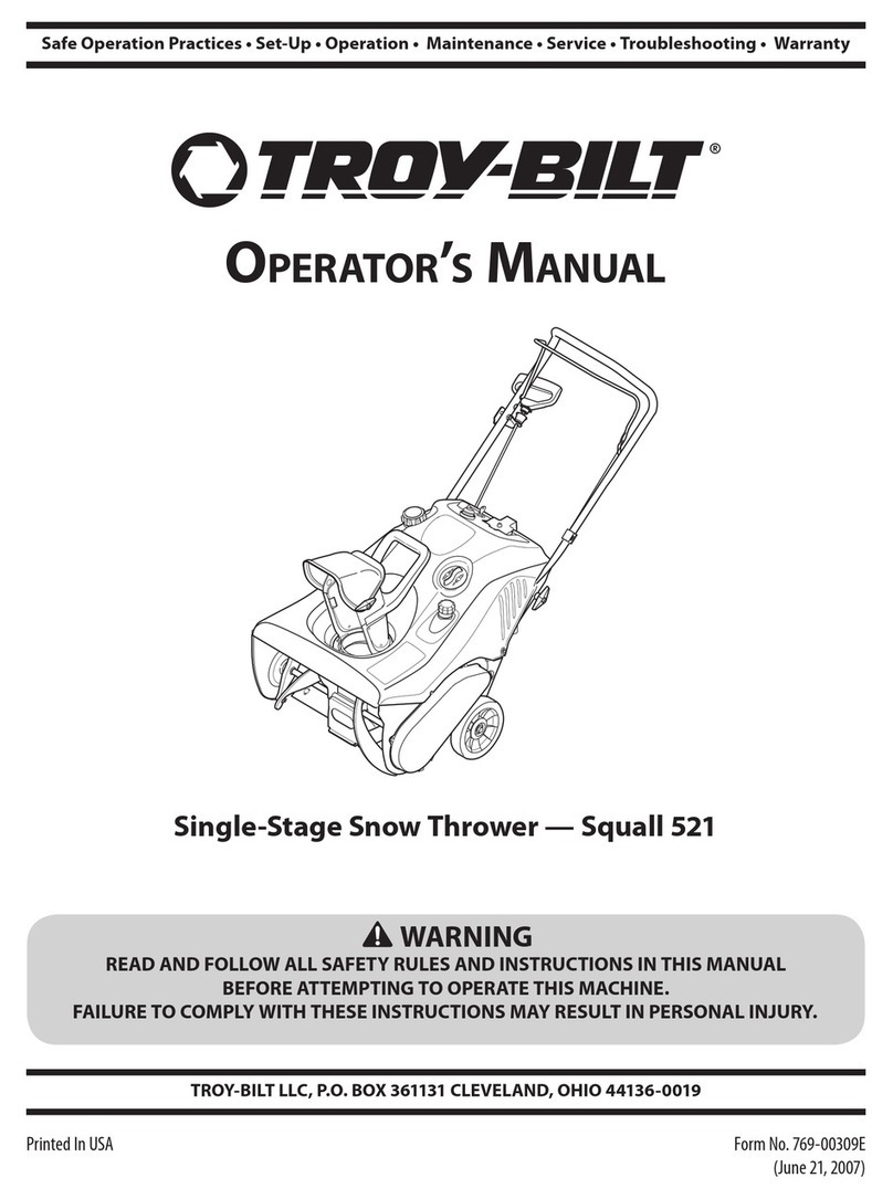 Troy-Bilt 521-Squall Operator's manual