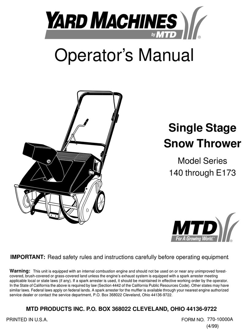 MTD E173 User manual