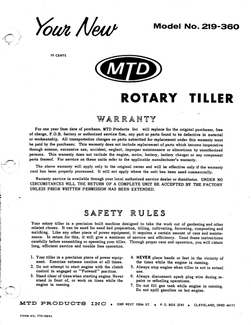 MTD 219-360 owner's manual