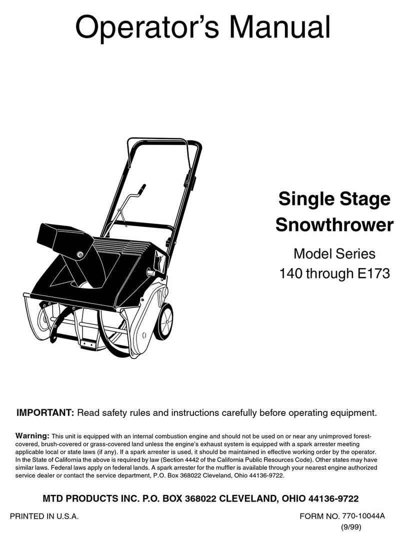 MTD E173 User manual