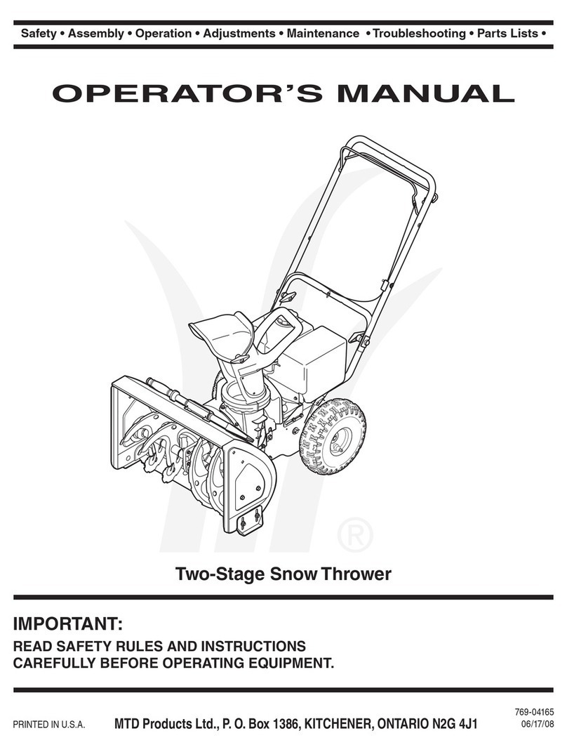 MTD 769-04165 Operator's manual