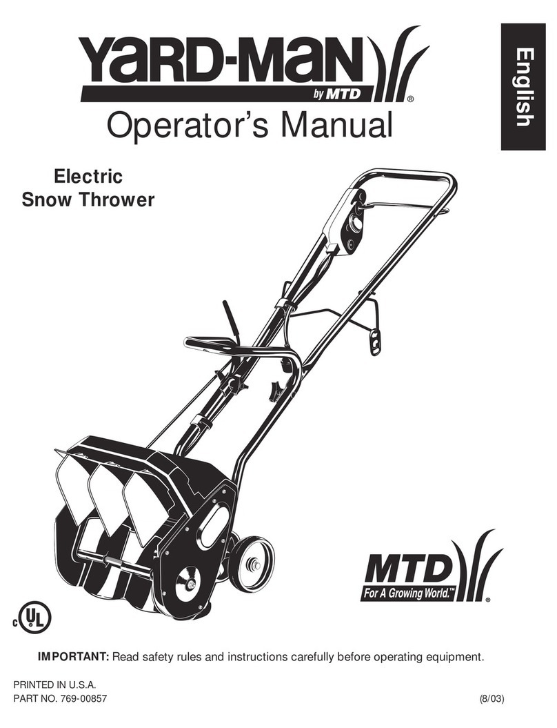 Yard-Man 769-00857 Operator's manual