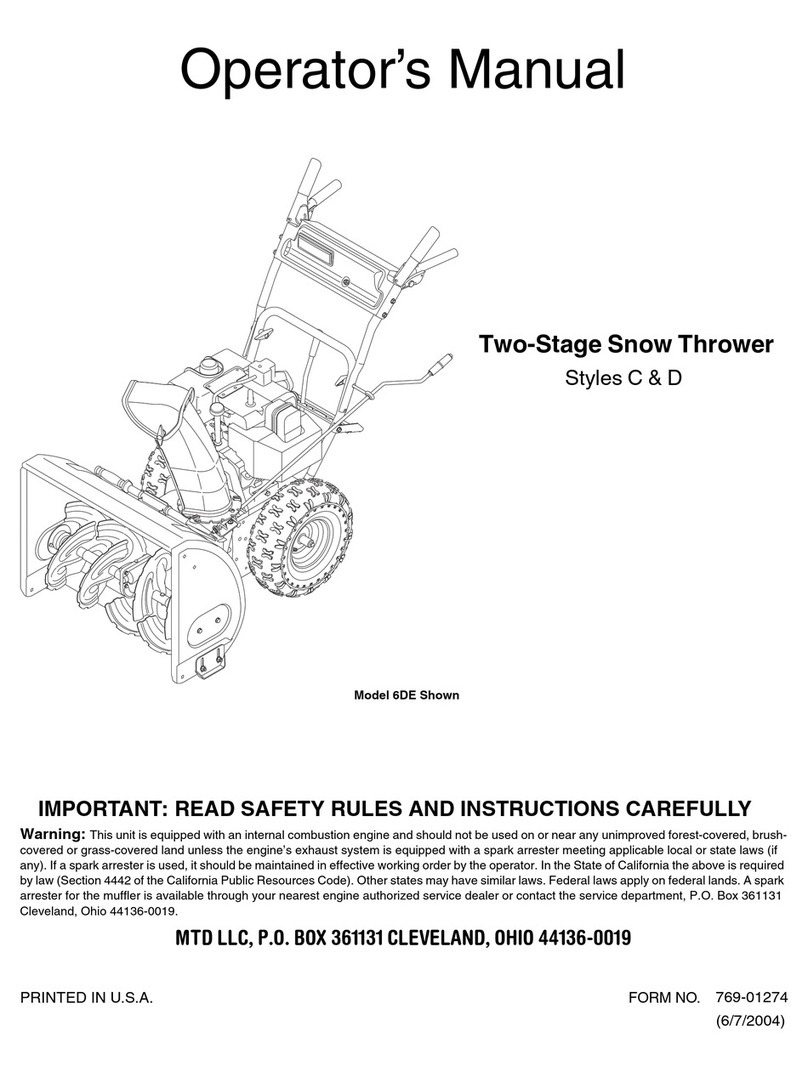 MTD 6DE User manual