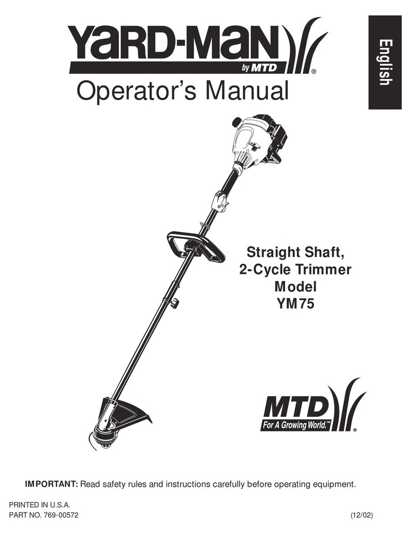 Yard-Man YM75 User manual