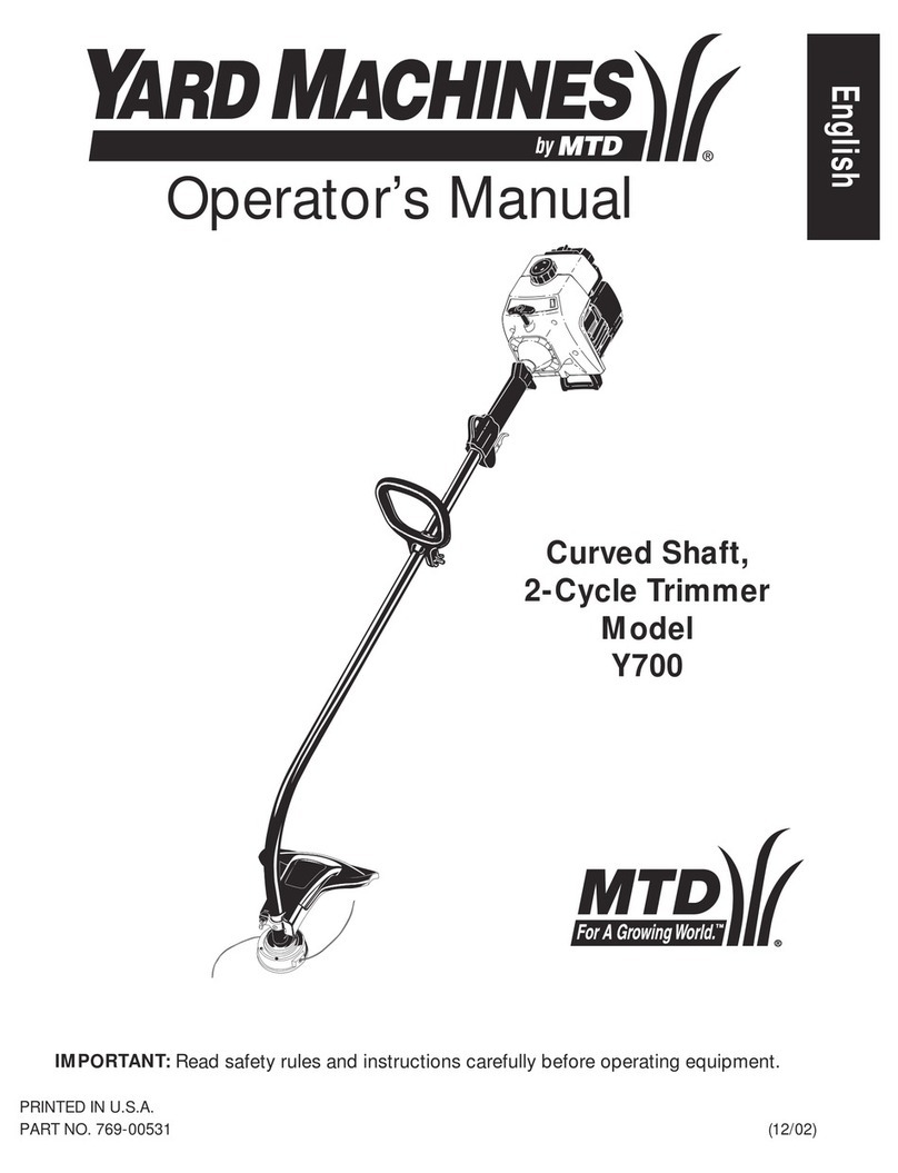 MTD Yard Machines Y700 User manual