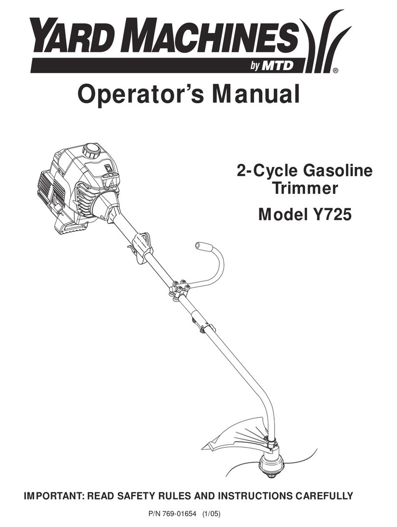 MTD Yard Machines Y725 Operator's manual