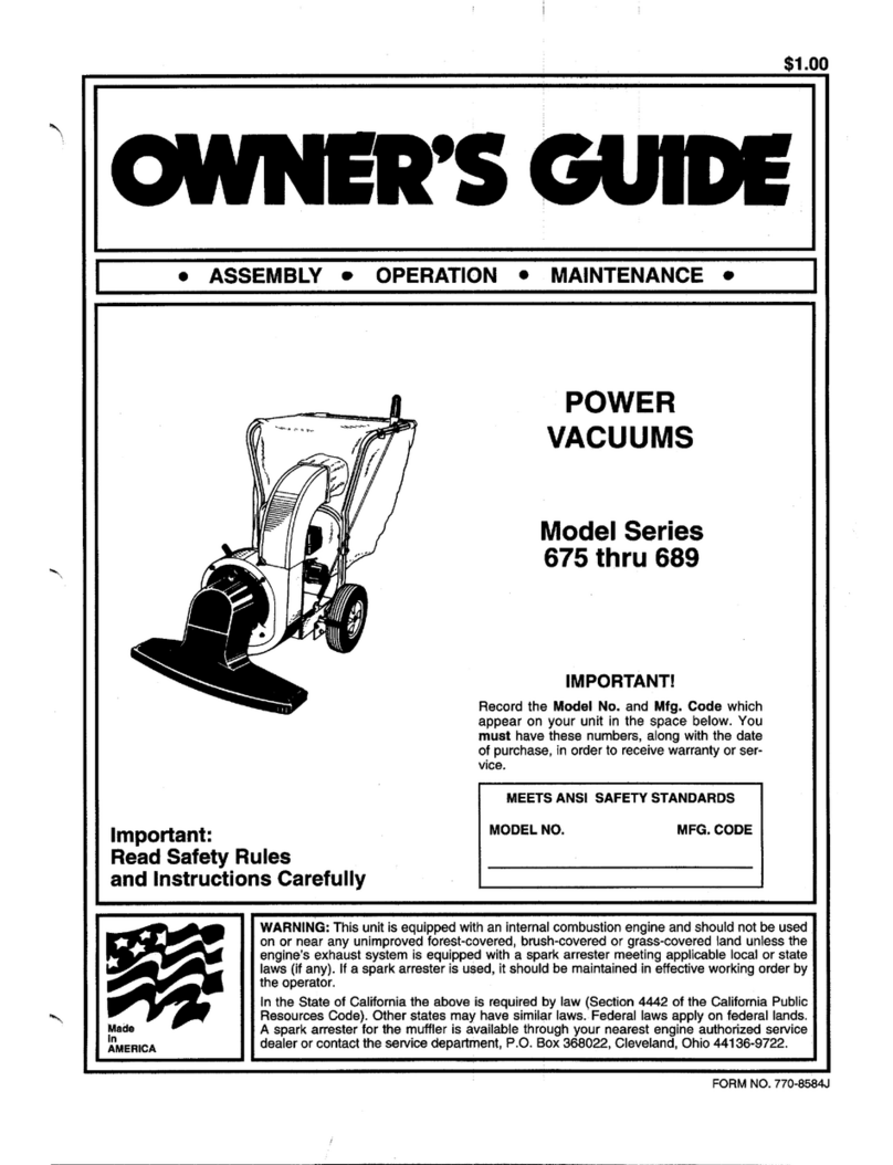 MTD 675 thru 689 User manual