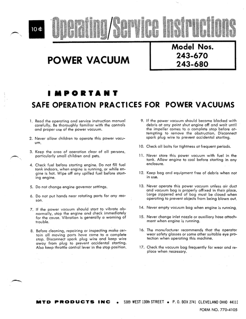 MTD 243-670 User manual