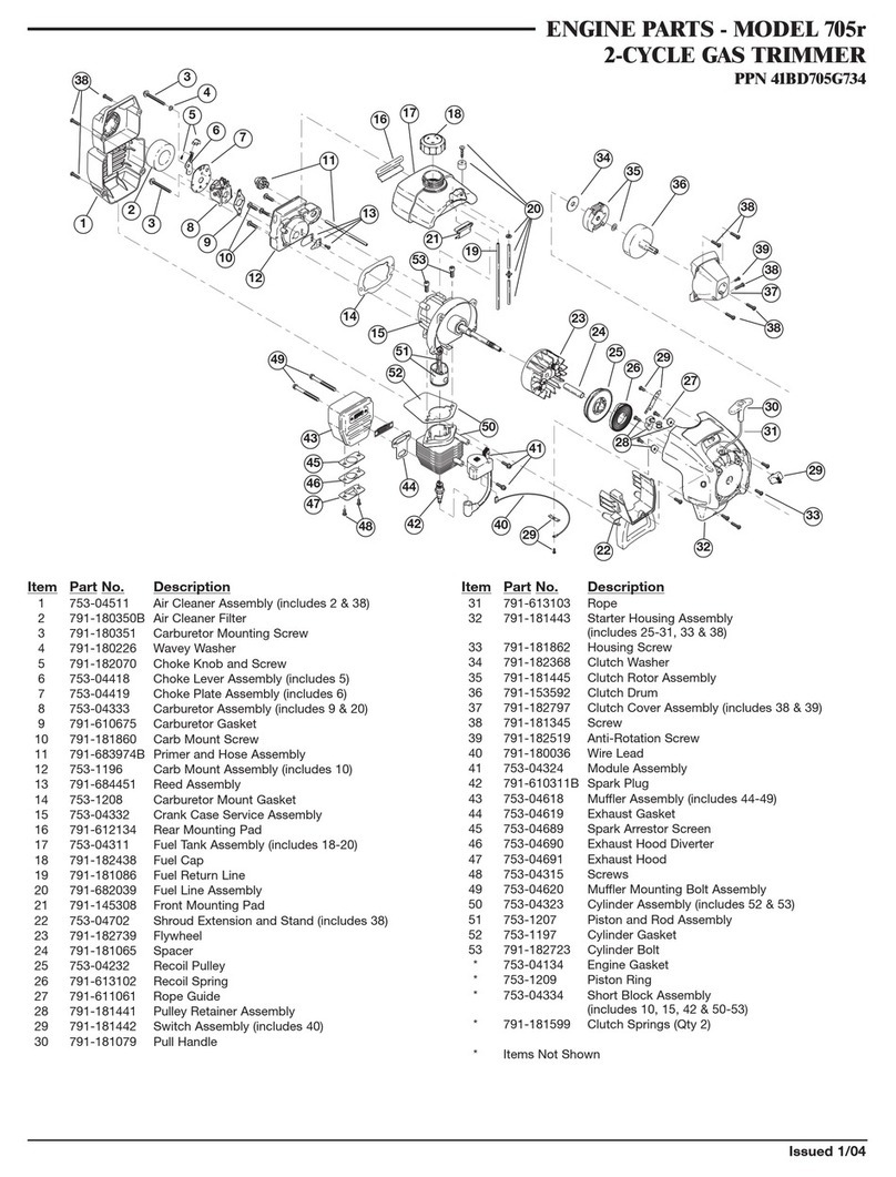 Ryobi 705r parts list
