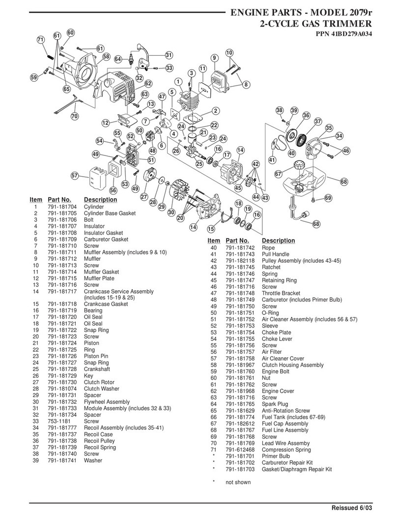 Ryobi 2079r parts list