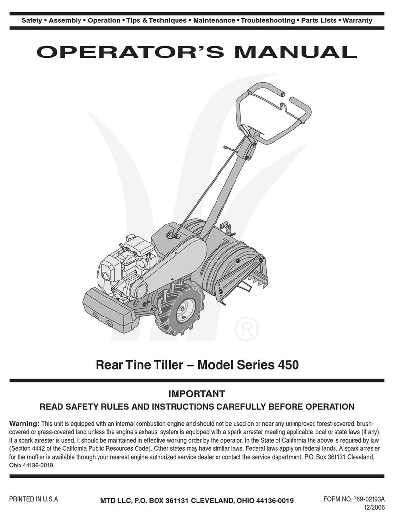 MTD 450 Series User manual
