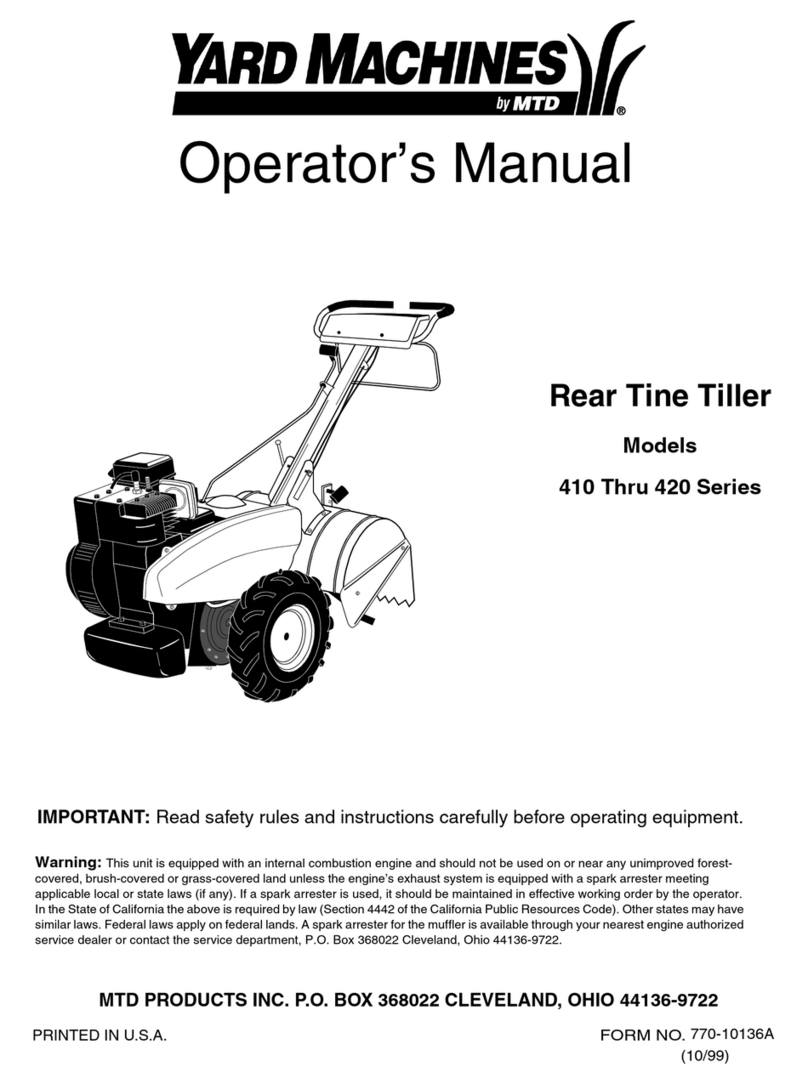 MTD 410 Thru 420 User manual