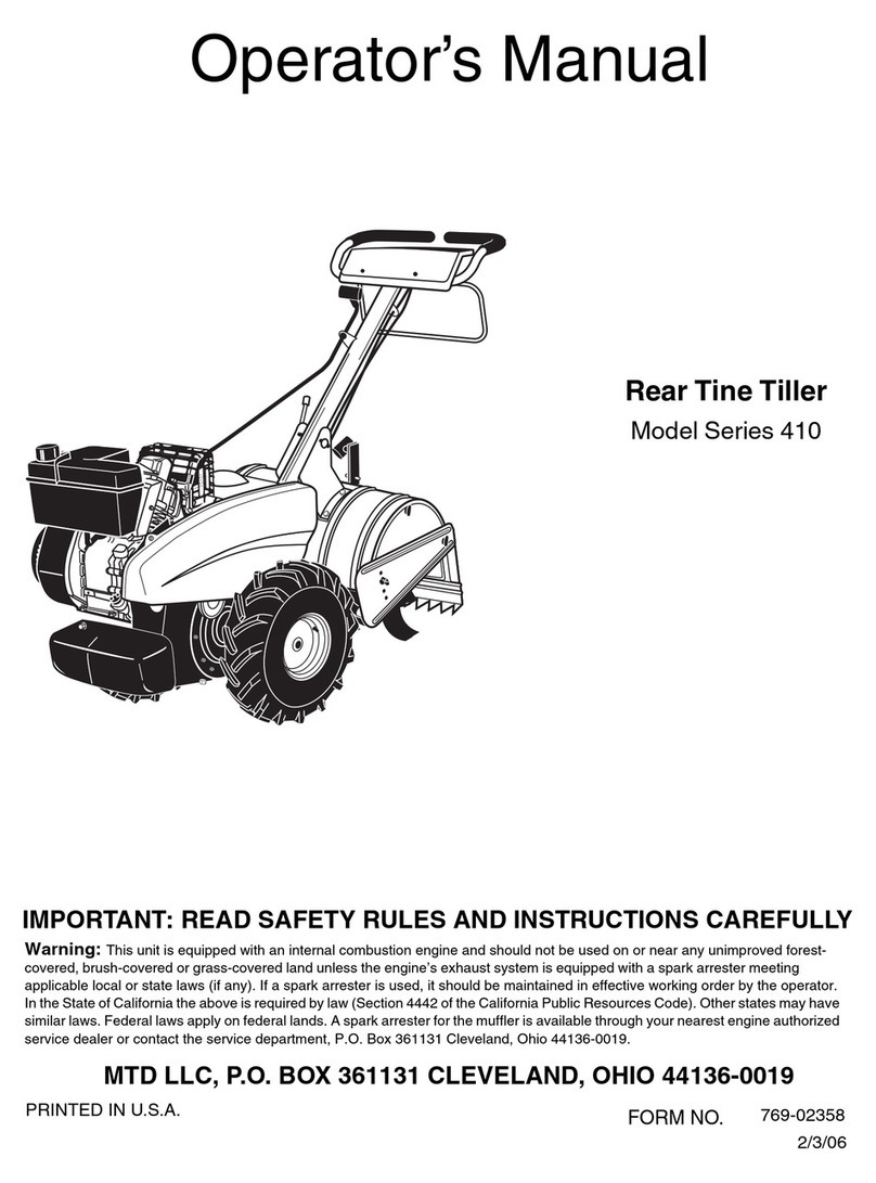 MTD 428C Operator's manual