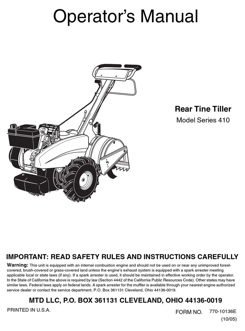 MTD Series 410 Operator's manual