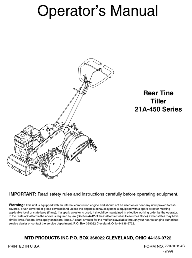 MTD 21A-450 Series User manual