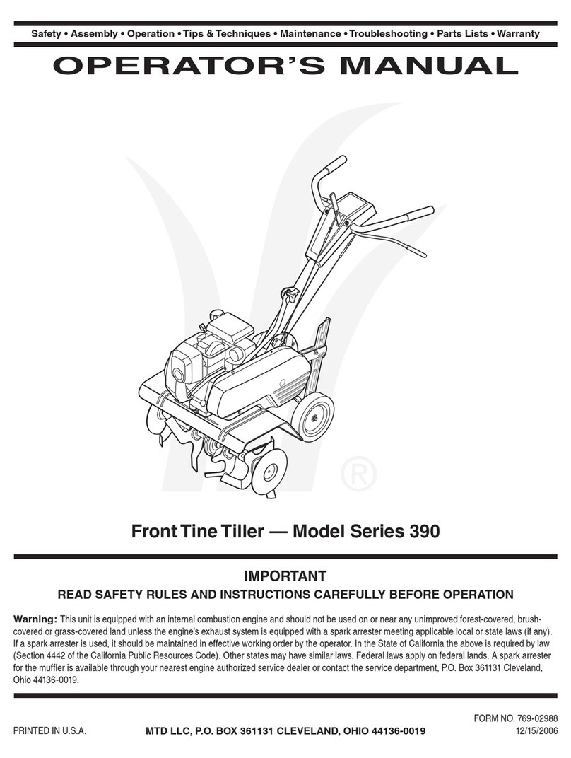 MTD 390 Series User manual