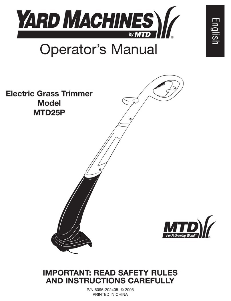 MTD Yard Machines MTD25P User manual