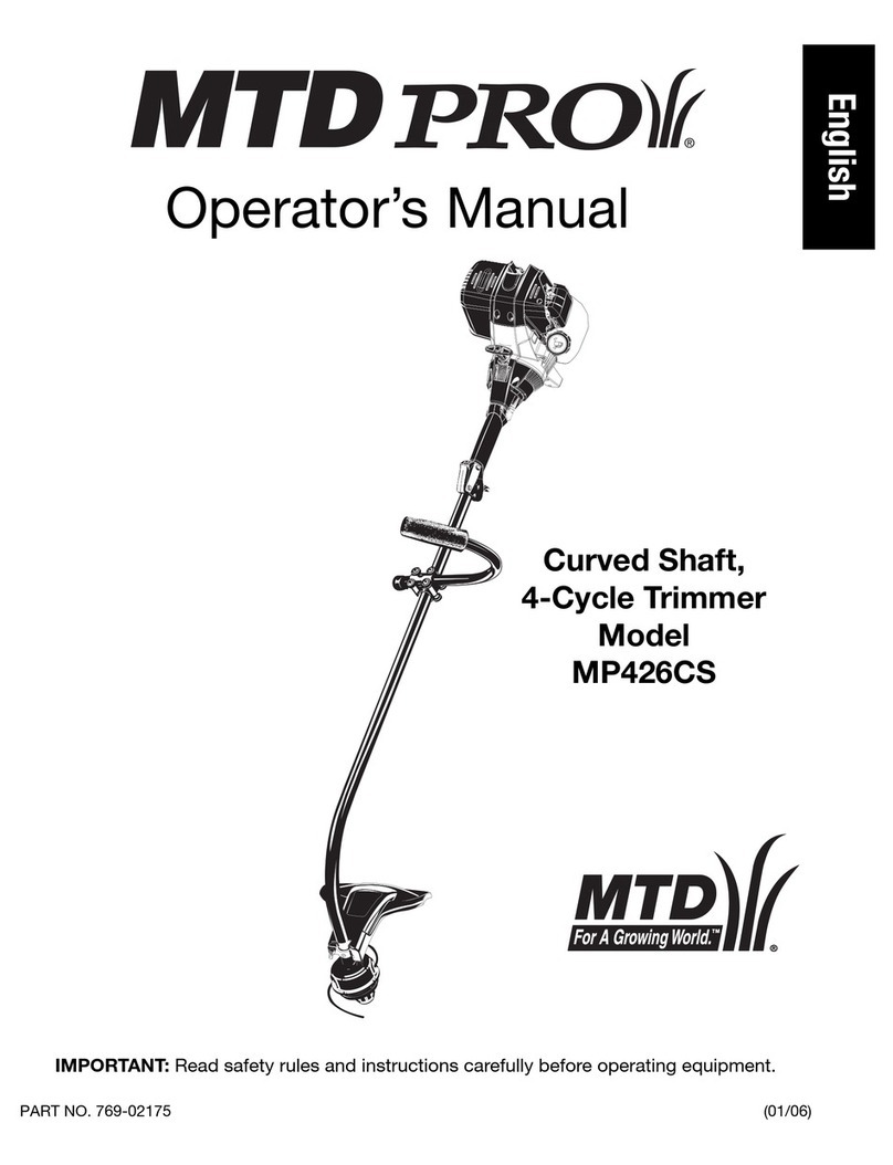 MTD PRO MP426CS User manual