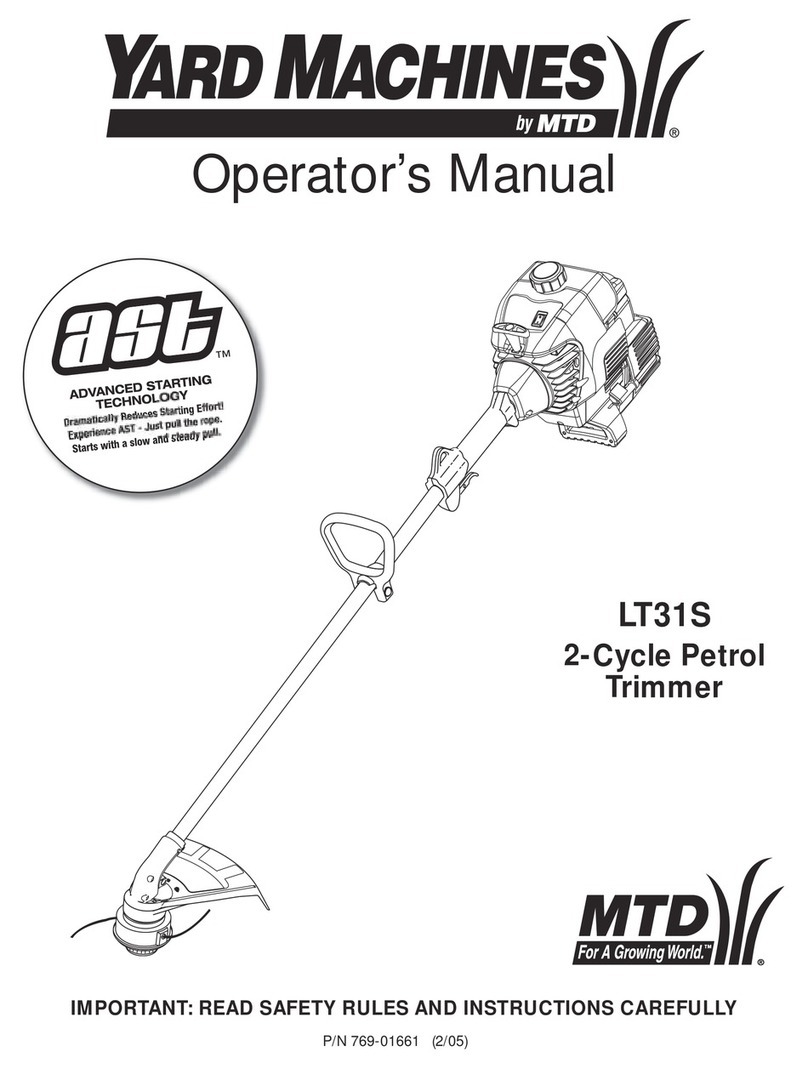 MTD Yard Machines LT31S User manual