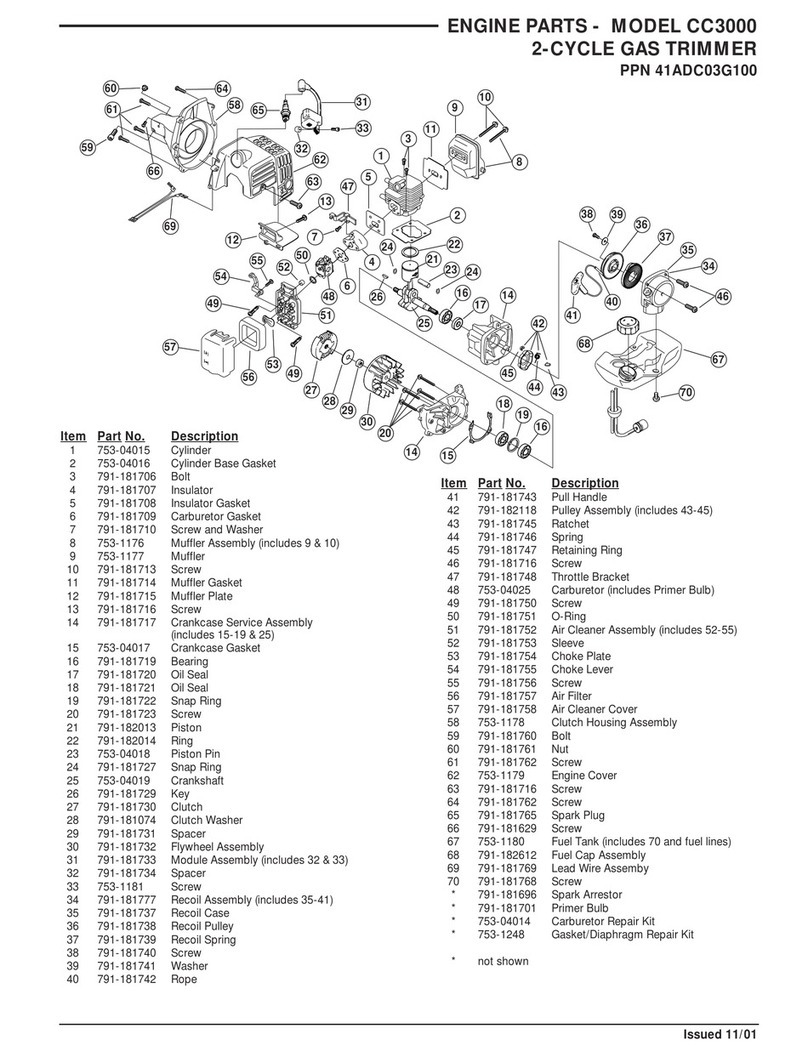 Cub Cadet Series CC3000 User manual