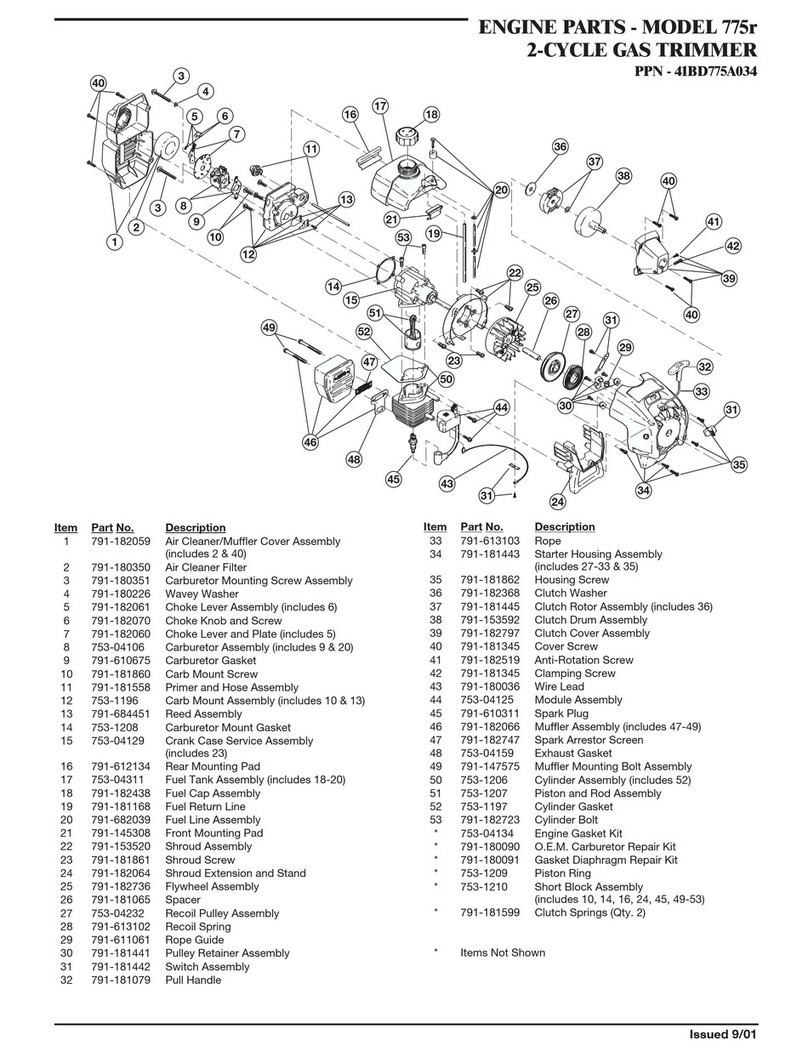 Ryobi 775r parts list